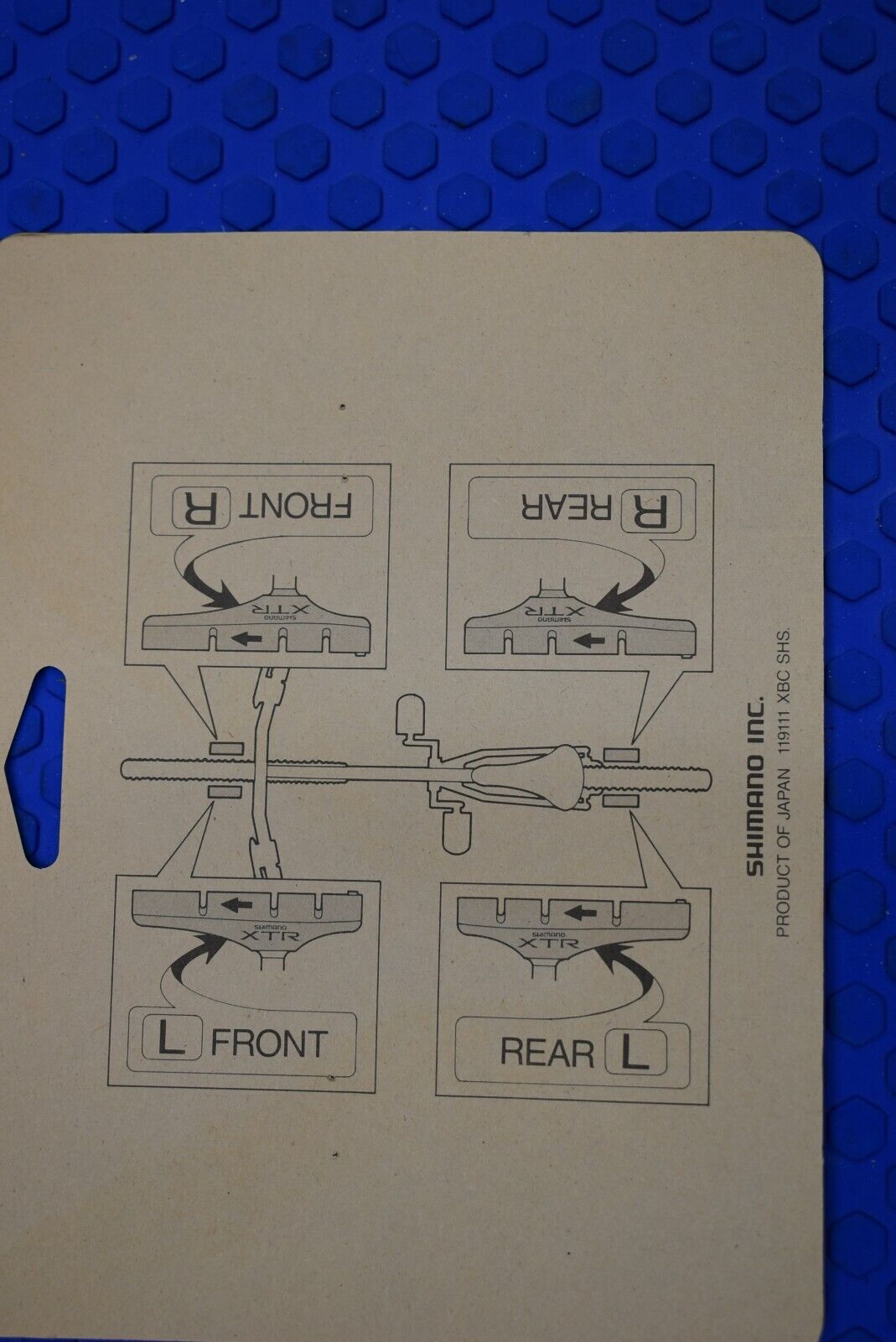 Shimano BR-M900 BR-M734 BR-M650 XTR Brake shoe pair (2 shoes) - Fresh Stock Dated February 2026