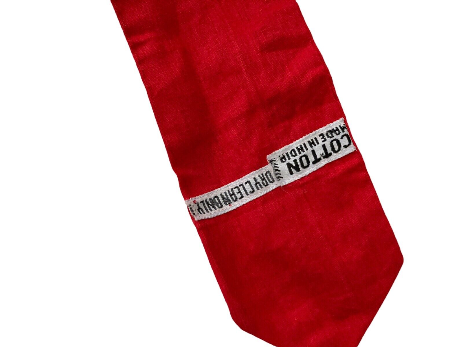 Vintage Red Cotton Christmas Holiday Novelty skirt India 1970s - Fresh Stock Dated March 2026