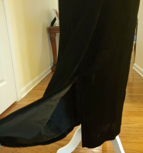 Vintage BellePointe Women’s Black Velvet Maxi Faux Wrap Skirt 10 USA - Fresh Stock Dated December 2025