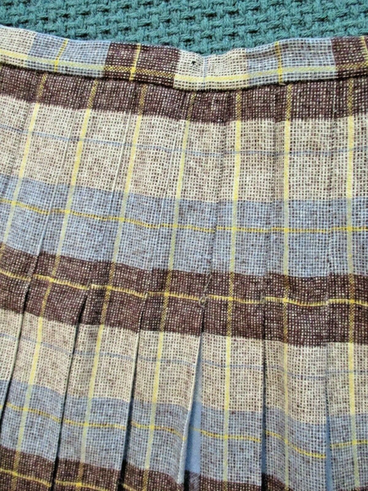 Vintage 1950s Pleated Reversible Skirt - 24