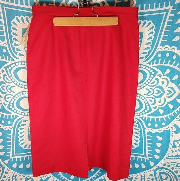 Vintage Pendleton Wool Red Pencil Skirt 14 / 8 1950s 50s Pinup Pin Up Retro - Fresh Stock Dated March 2026