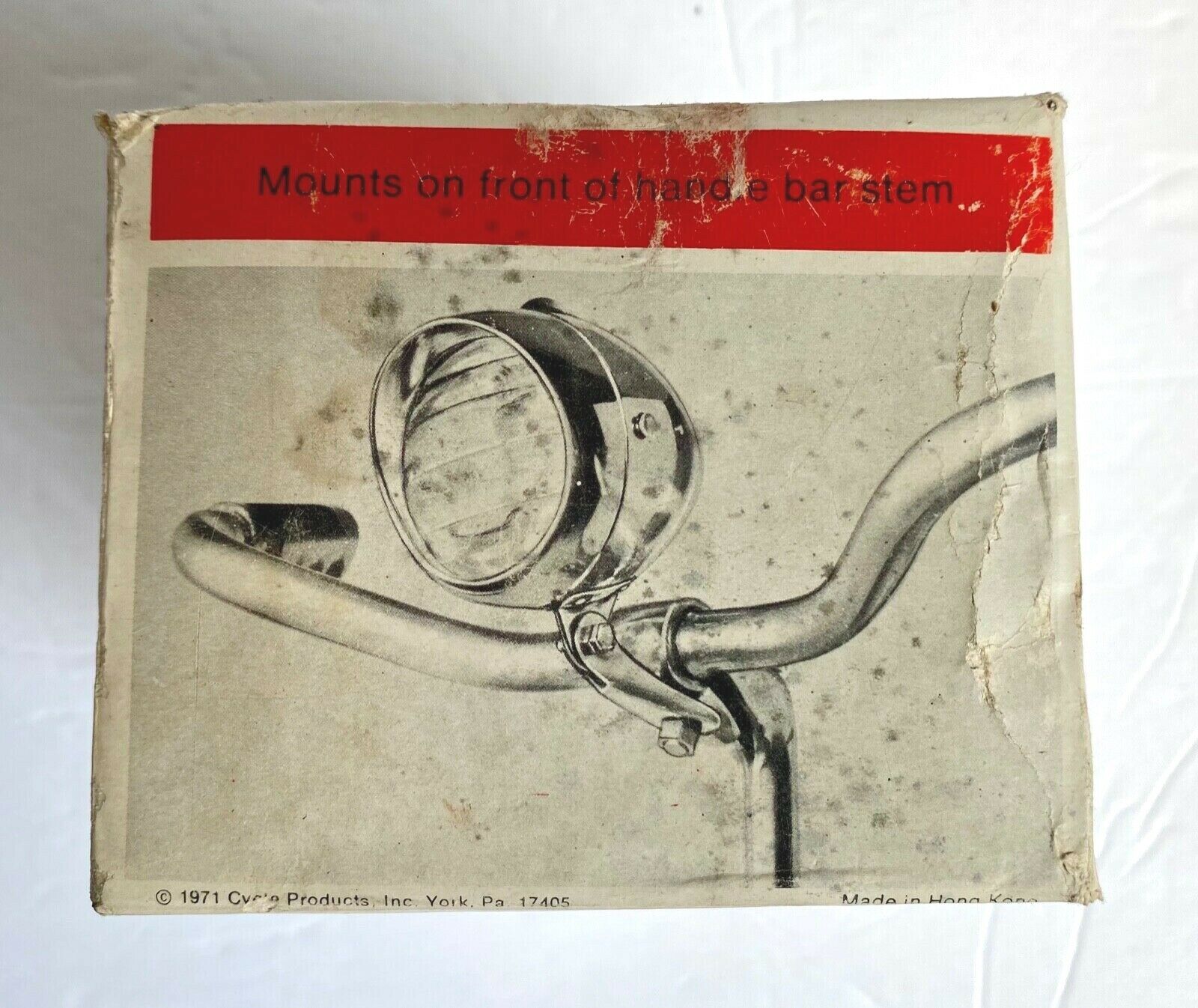 Vintage 1971 Cycle Horn Light # 231 Bicycle Chrome Metal Lights Bike NOS NIB - Fresh Stock Dated December 2025