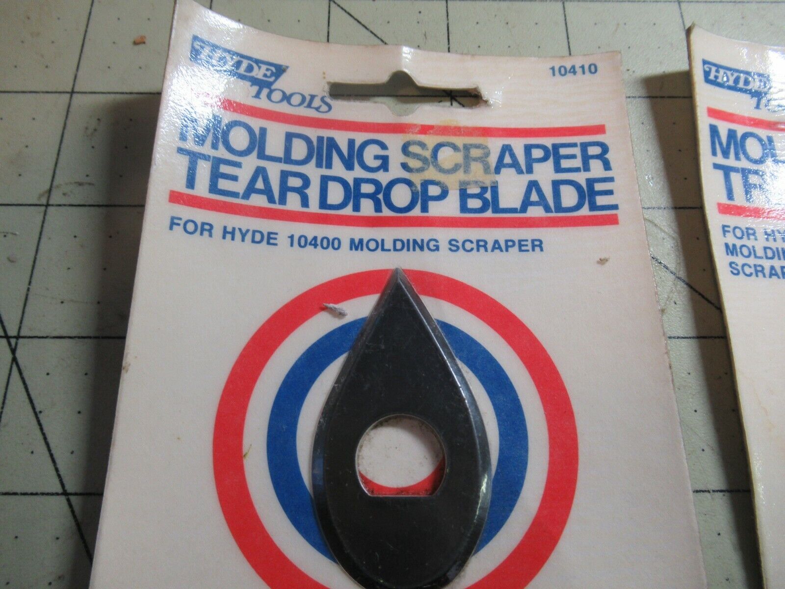 2 Hyde Tools Scraper Molding Blades #10420 / #10410 Included Triangle & Teardrop - Fresh Stock Dated February 2026