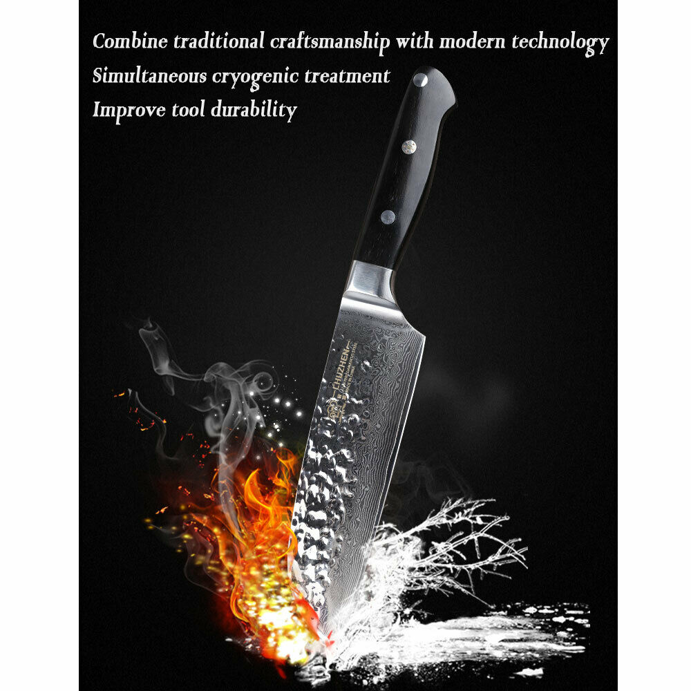 kitchen santoku Knife por Japanese 67 layer damascus steel sashimi Sushi knives - Fresh Stock Dated December 2025