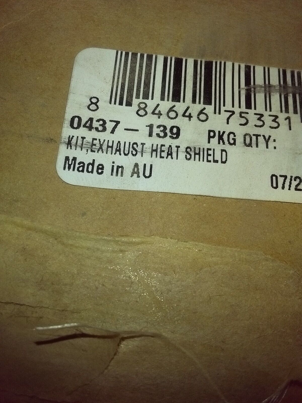 EXHAUST HEAT SHIELD KIT - Fresh Stock Dated February 2026