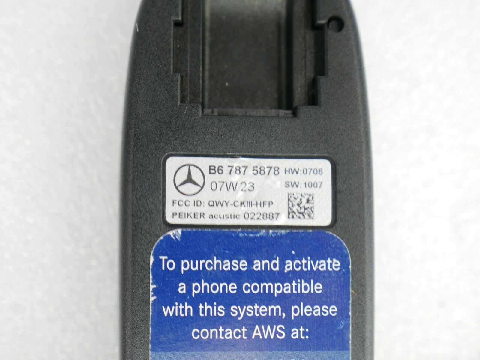 ☑️ OEM MERCEDES BENZ BLUETOOTH ADAPTER PHONE CRADLE INTERFACE MODULE B67875878 - Fresh Stock Dated February 2026