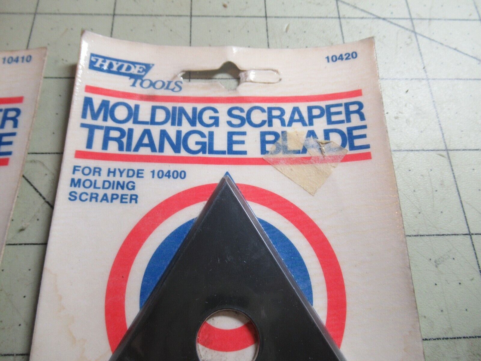 2 Hyde Tools Scraper Molding Blades #10420 / #10410 Included Triangle & Teardrop - Fresh Stock Dated February 2026