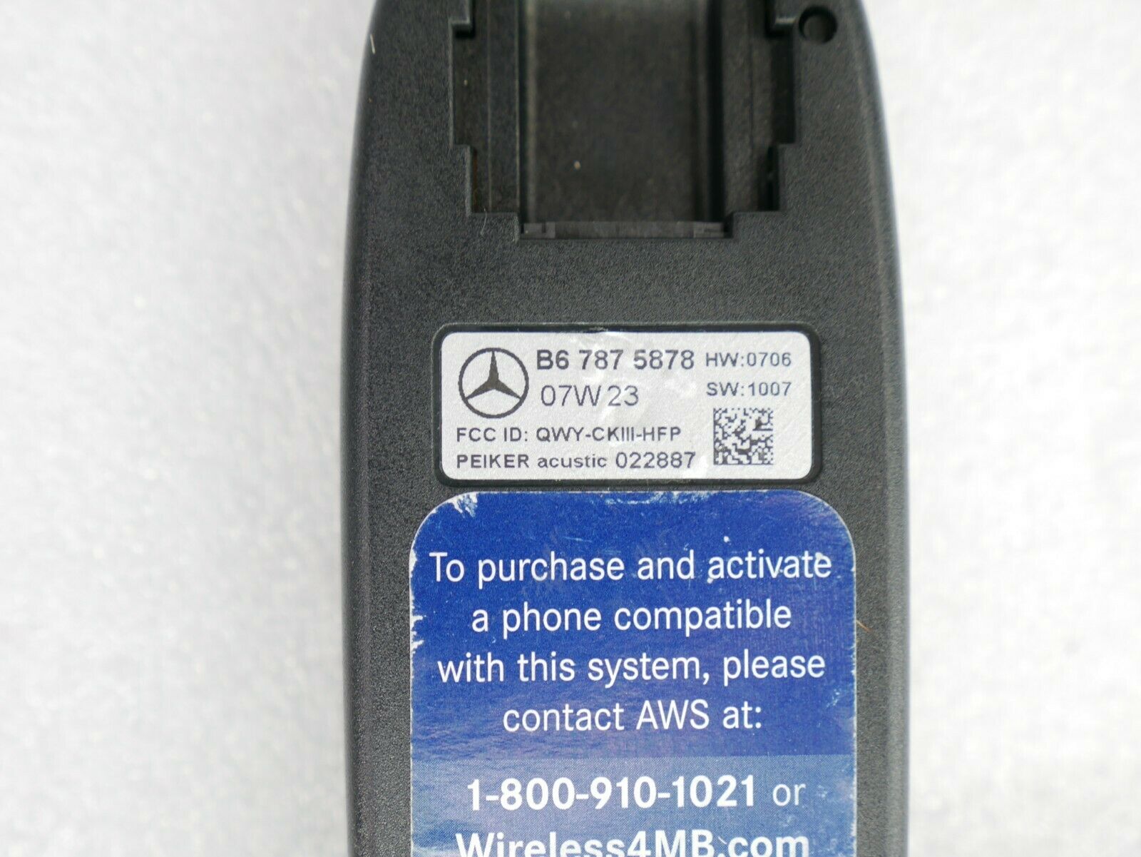 ☑️ OEM MERCEDES BENZ BLUETOOTH ADAPTER PHONE CRADLE INTERFACE MODULE B67875878 - Fresh Stock Dated February 2026