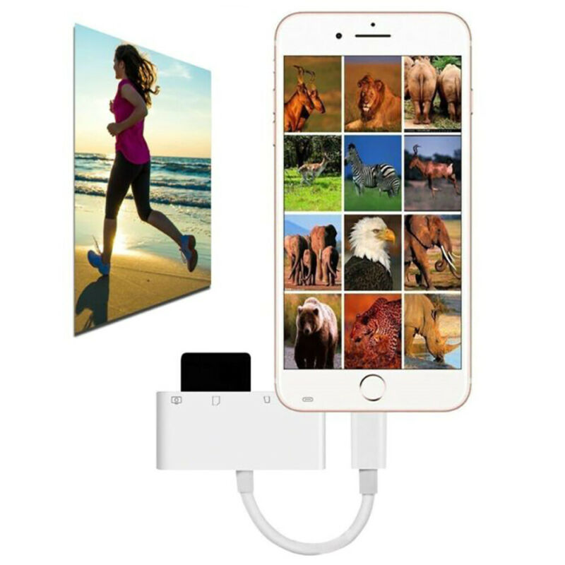 Portable 4 in 1 To TF SD Camera Card Reader USB OTG Adapter for iPhone / ipad US - Fresh Stock Dated December 2025