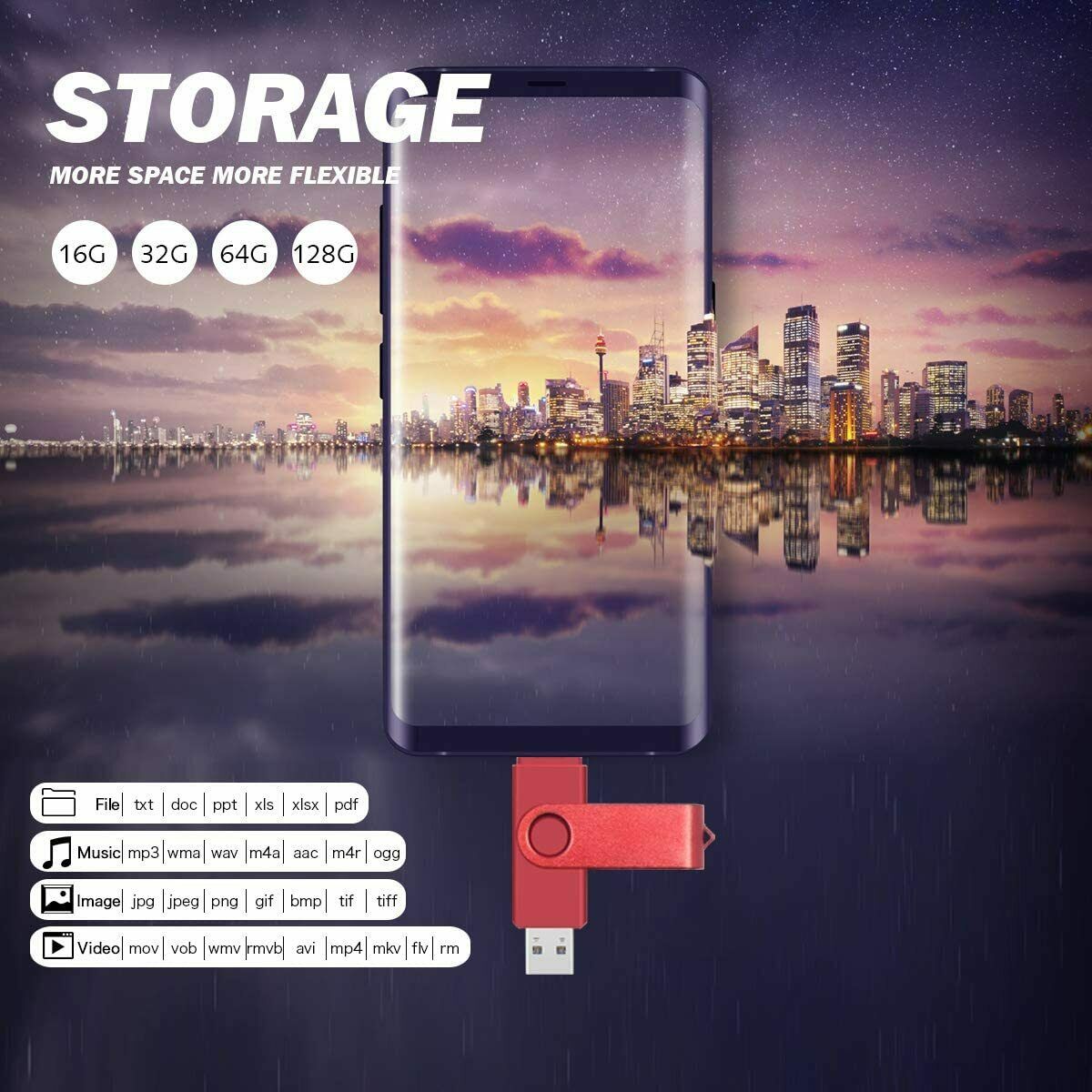 512GB Flash Drive 2 in 1 USB Picture Keeper For Android Pc Smartphone - Fresh Stock Dated February 2026