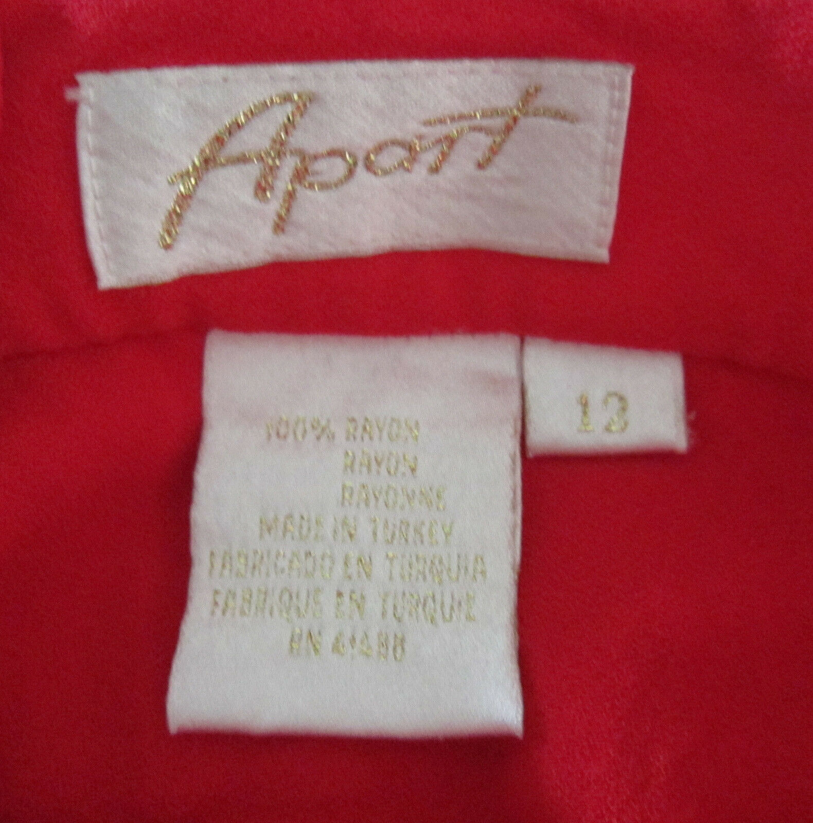 Vintage Apart Red Maxi Skirt   Size 12 - Fresh Stock Dated February 2026