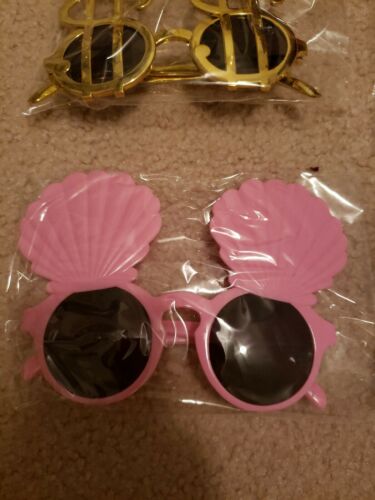 Lot of 12 of Party Fancy Dress Funny Sunglasses brand new with single clear bags - Fresh Stock Dated February 2026