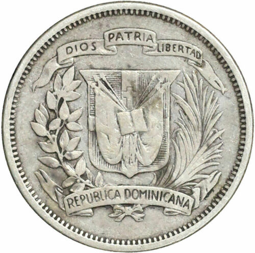 1939 Dominican Republic Silver 25 Centavos - Fresh Stock Dated February 2026