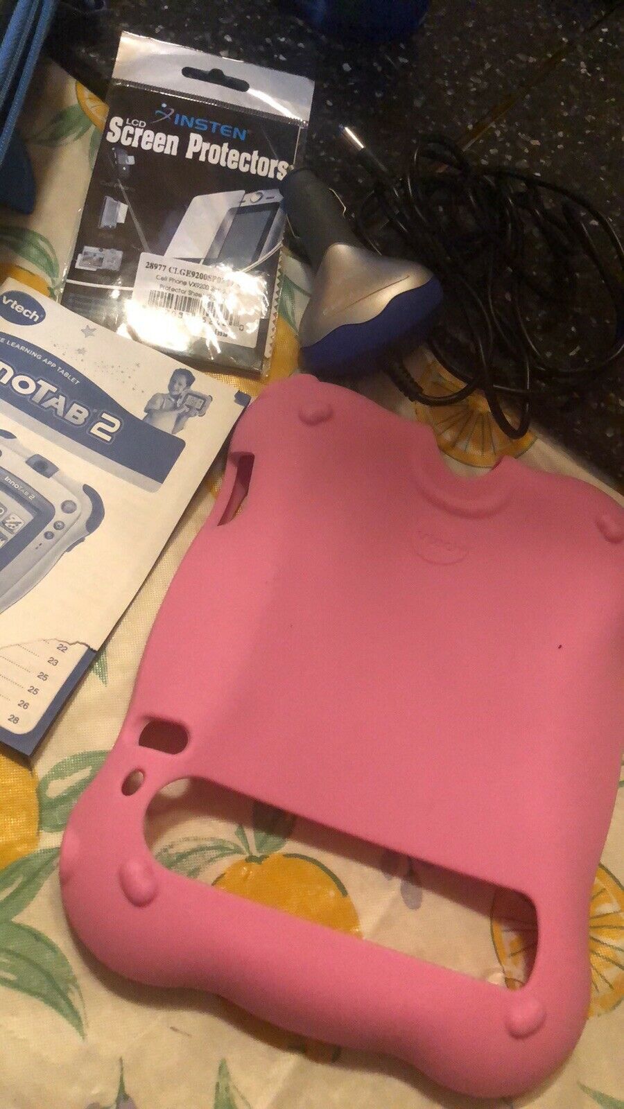 innotab 2 carrying case gel skin car charger screen protector 2 Games - Fresh Stock Dated December 2025