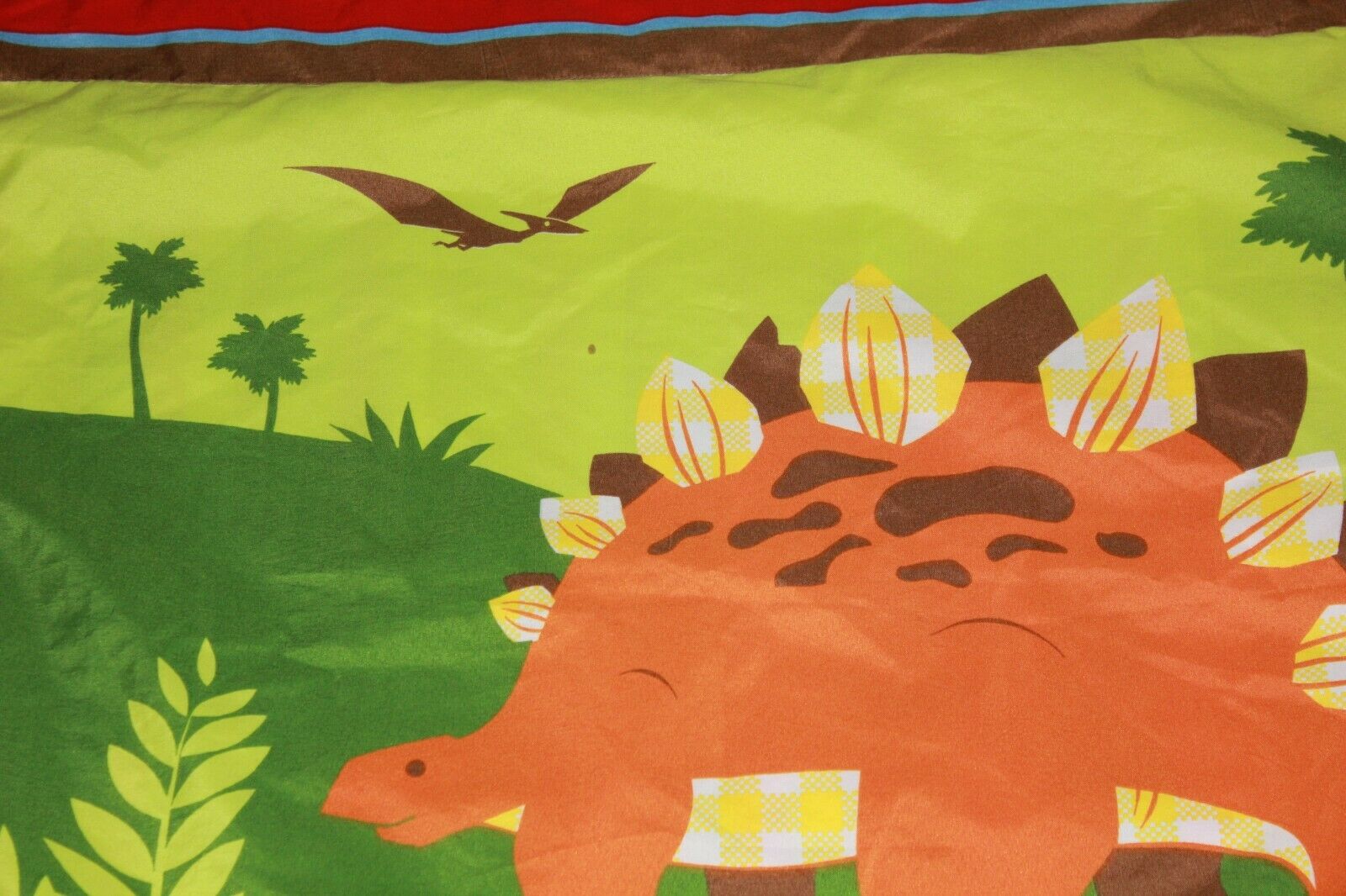 CIRCO DINOSAUR STANDARD PILLOW SHAM, STRIPED BACK, 30X24