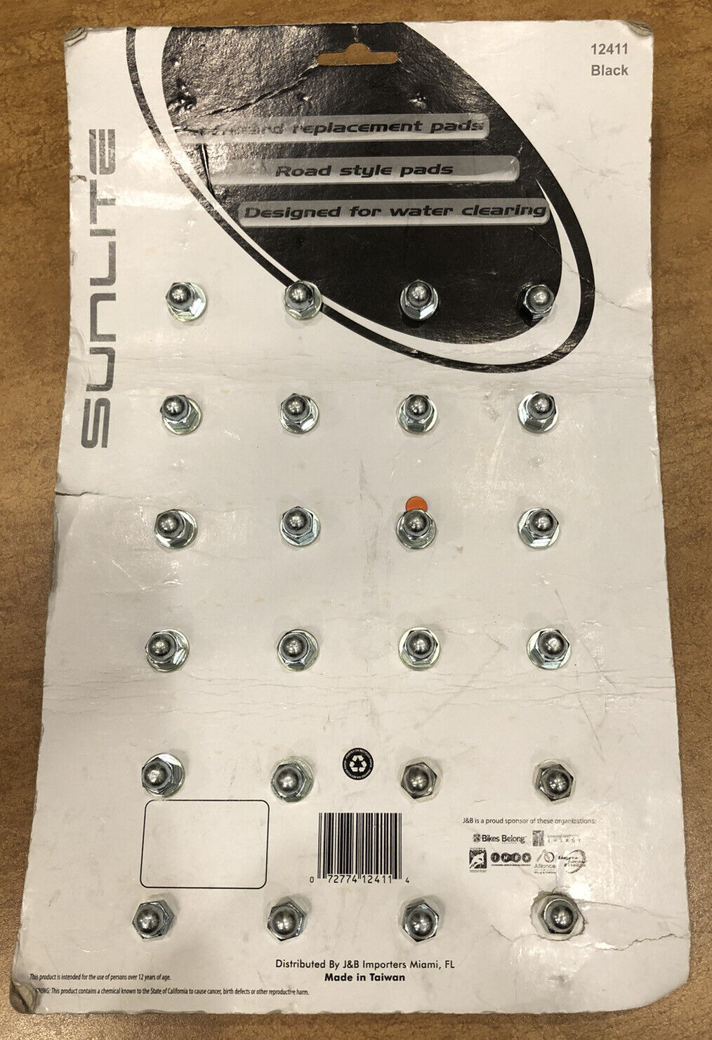 Bicycle  Brake Pads Road Style 2 Pairs Bolt On For Schwinn Others - Fresh Stock Dated February 2026