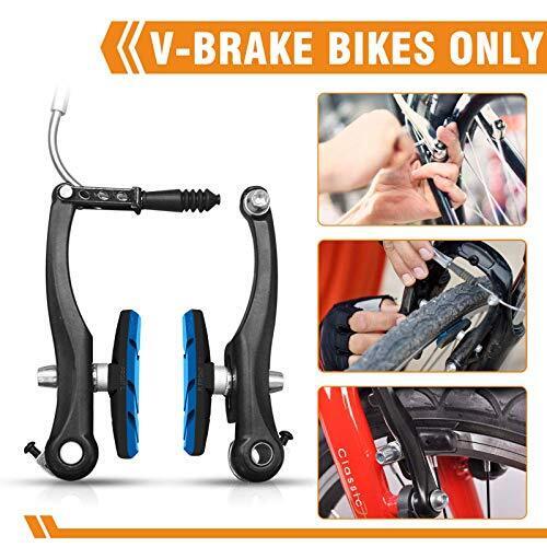 Alritz Bike Brake Pads Set, 4 Pairs Road Mountain Bicycle V-Brake Blocks Shoes w - Fresh Stock Dated February 2026