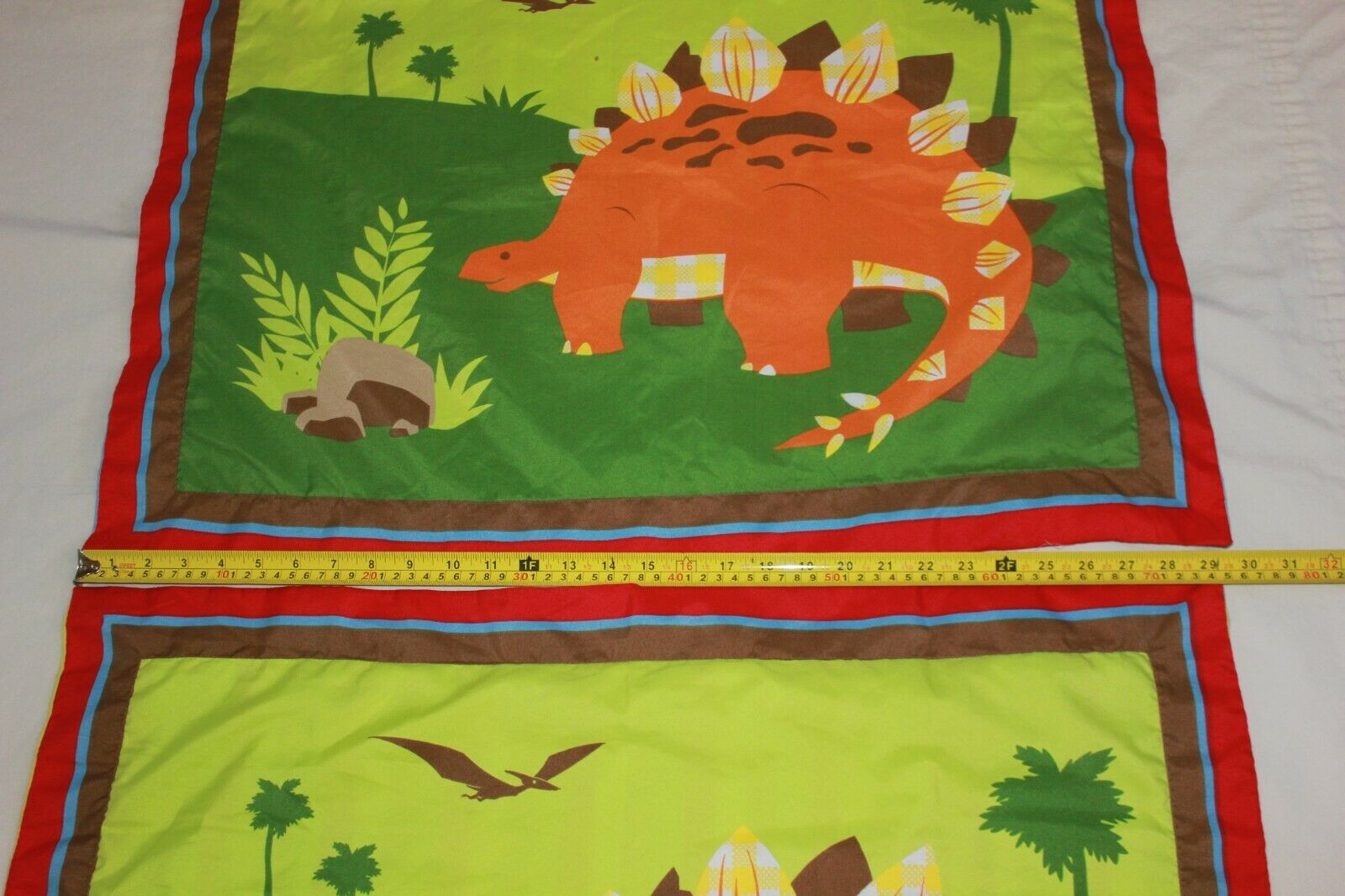 CIRCO DINOSAUR STANDARD PILLOW SHAM, STRIPED BACK, 30X24