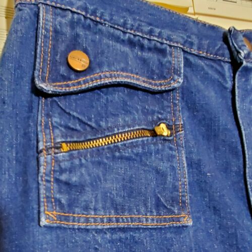 Vintage 1970s 1980s Maverick Denim Skirt Knee Length - Fresh Stock Dated February 2026