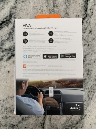 Anker ROAV - Viva Pro Alexa Enabled 2-Port USB Vehicle Charger - Black - Fresh Stock Dated February 2026