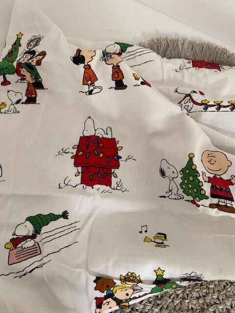 Pottery Barn Peanuts Christmas Flannel Pillow Sham-Standard - Fresh Stock Dated February 2026