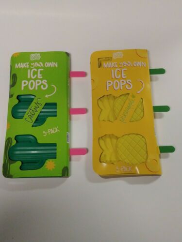 Cactus & Pineapple Ice Pop Plastic Mold Tik Tok Cactus Popsicle Mold NEW - Fresh Stock Dated February 2026