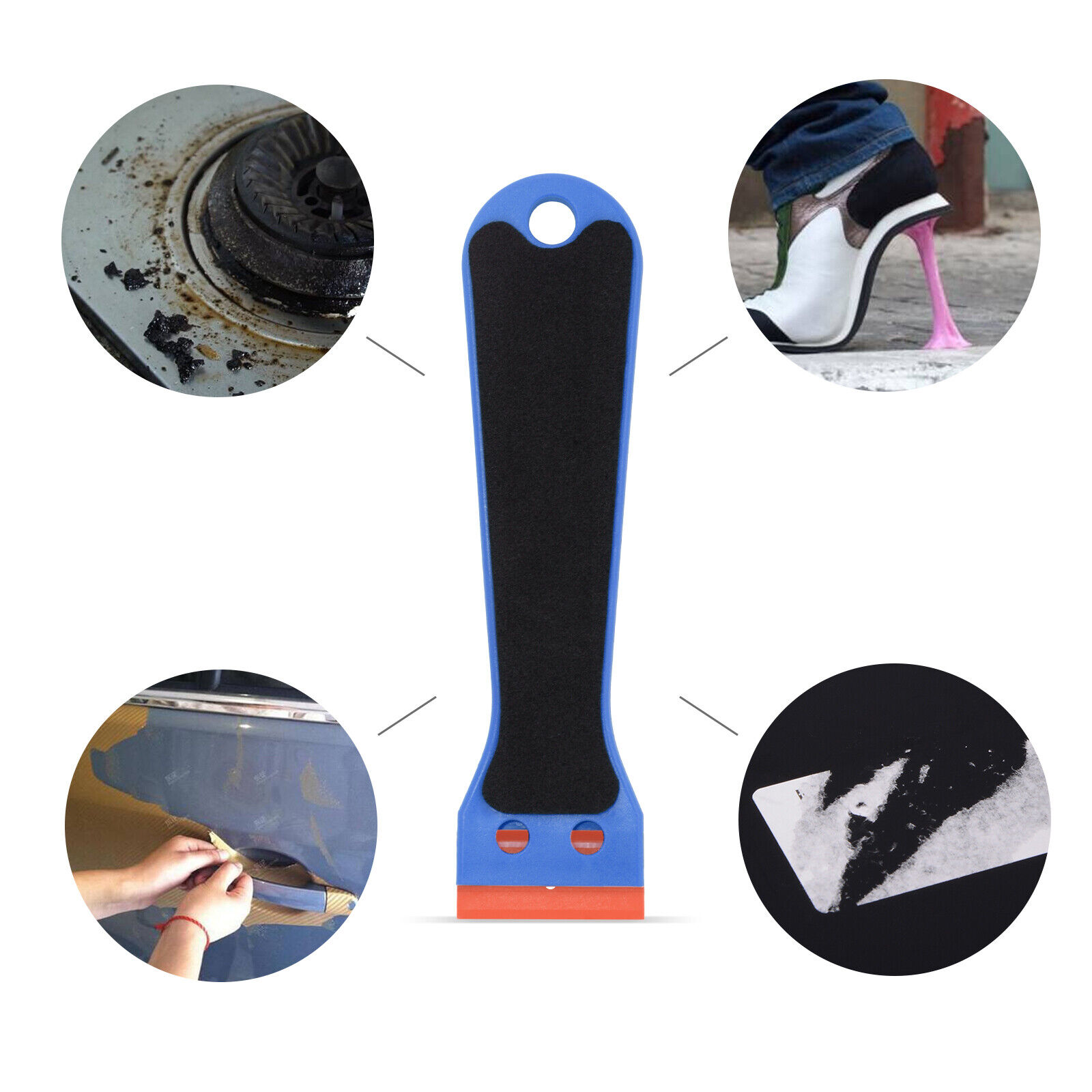Car Tool Razor Squeegee with Plastic Blades Tinting Film Sticker Removal Scraper - Fresh Stock Dated February 2026