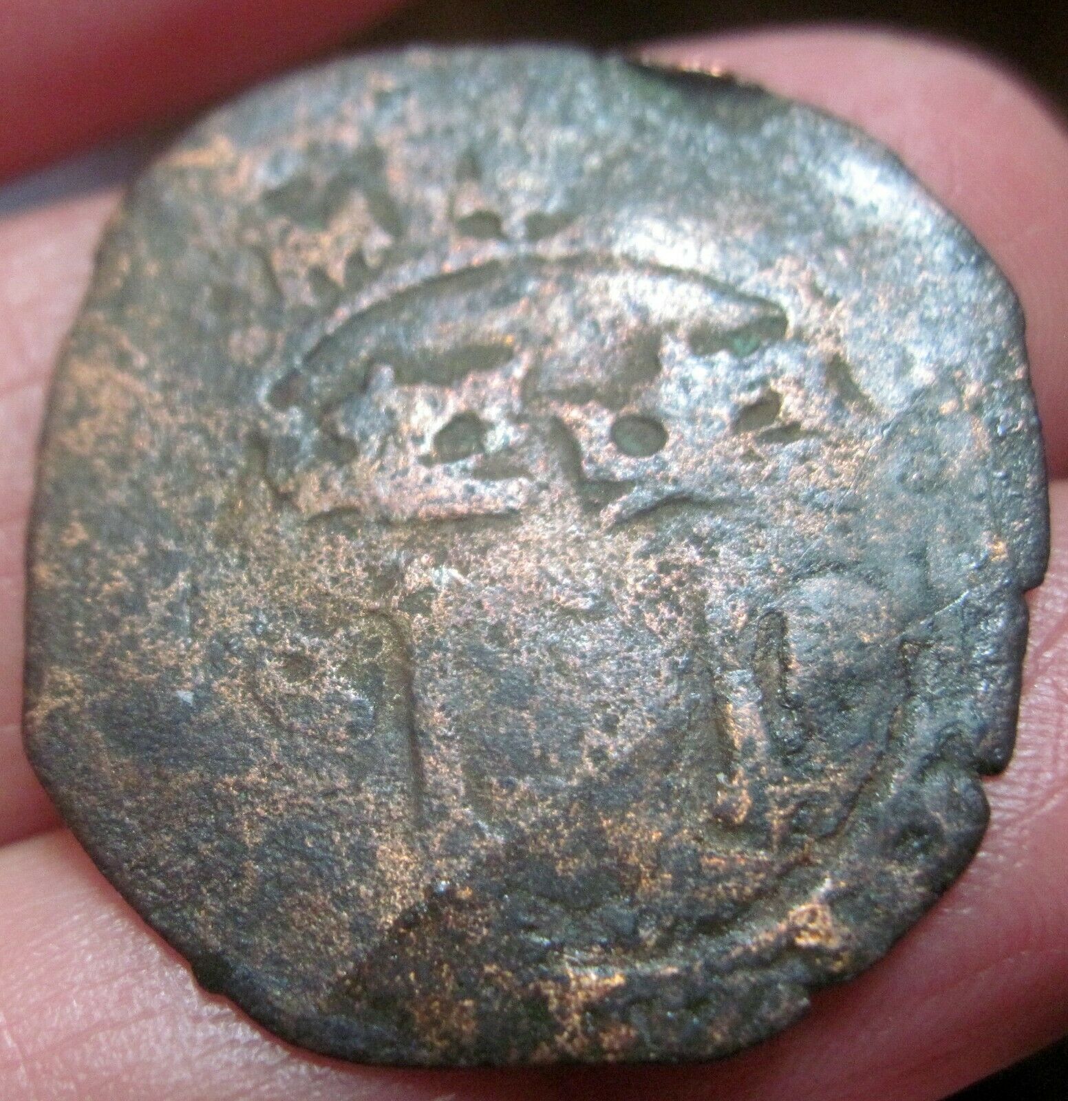 (1516-1556) DOMINICAN REPUBLIC 4 MARAVEDIS --ARABIC VARIETY-- 4