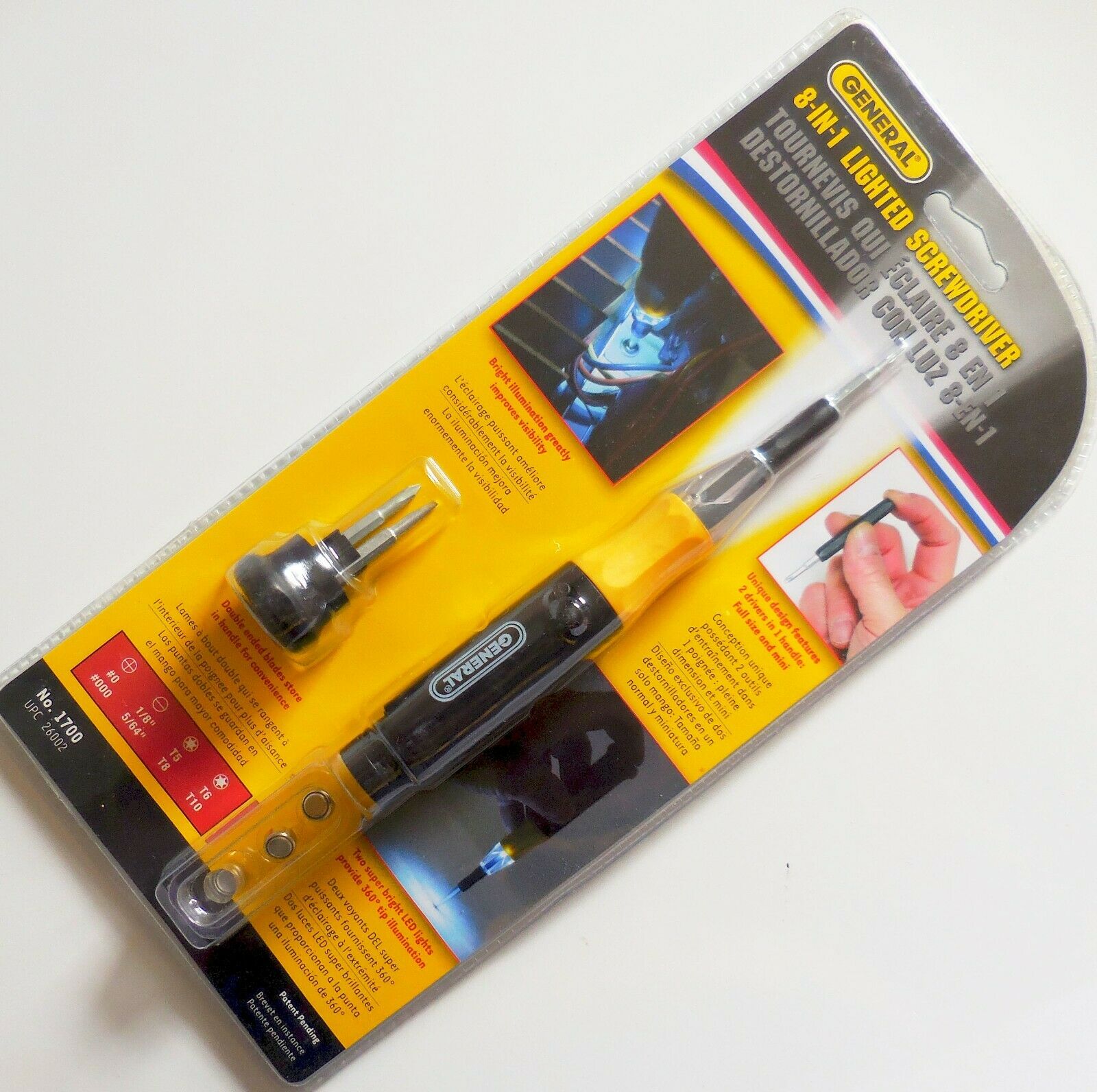 038728260024 EIGHT IN ONE LIGHTED SCREWDRIVER CRAFTS JEWELRY ELECTRONICS REPAIR - Fresh Stock Dated February 2026