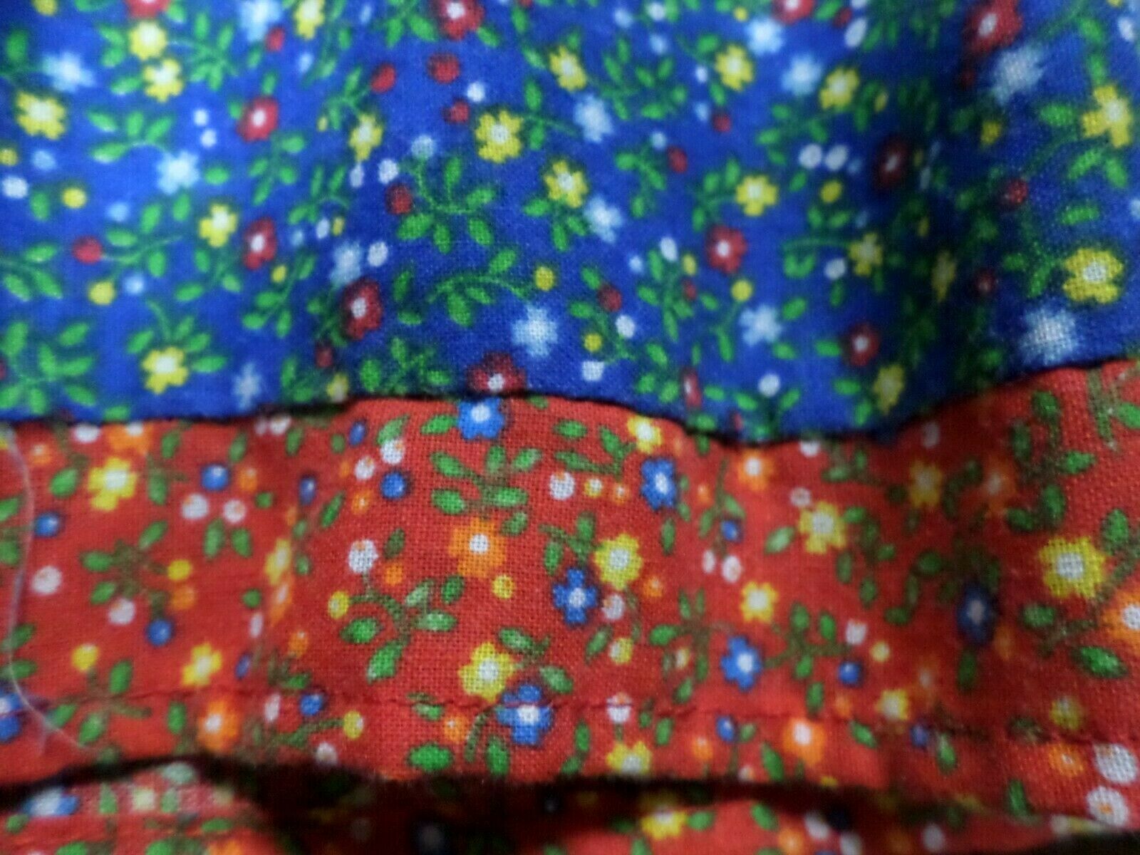 True Vintage Calico Print Tiered Skirt Women's - Waist 29