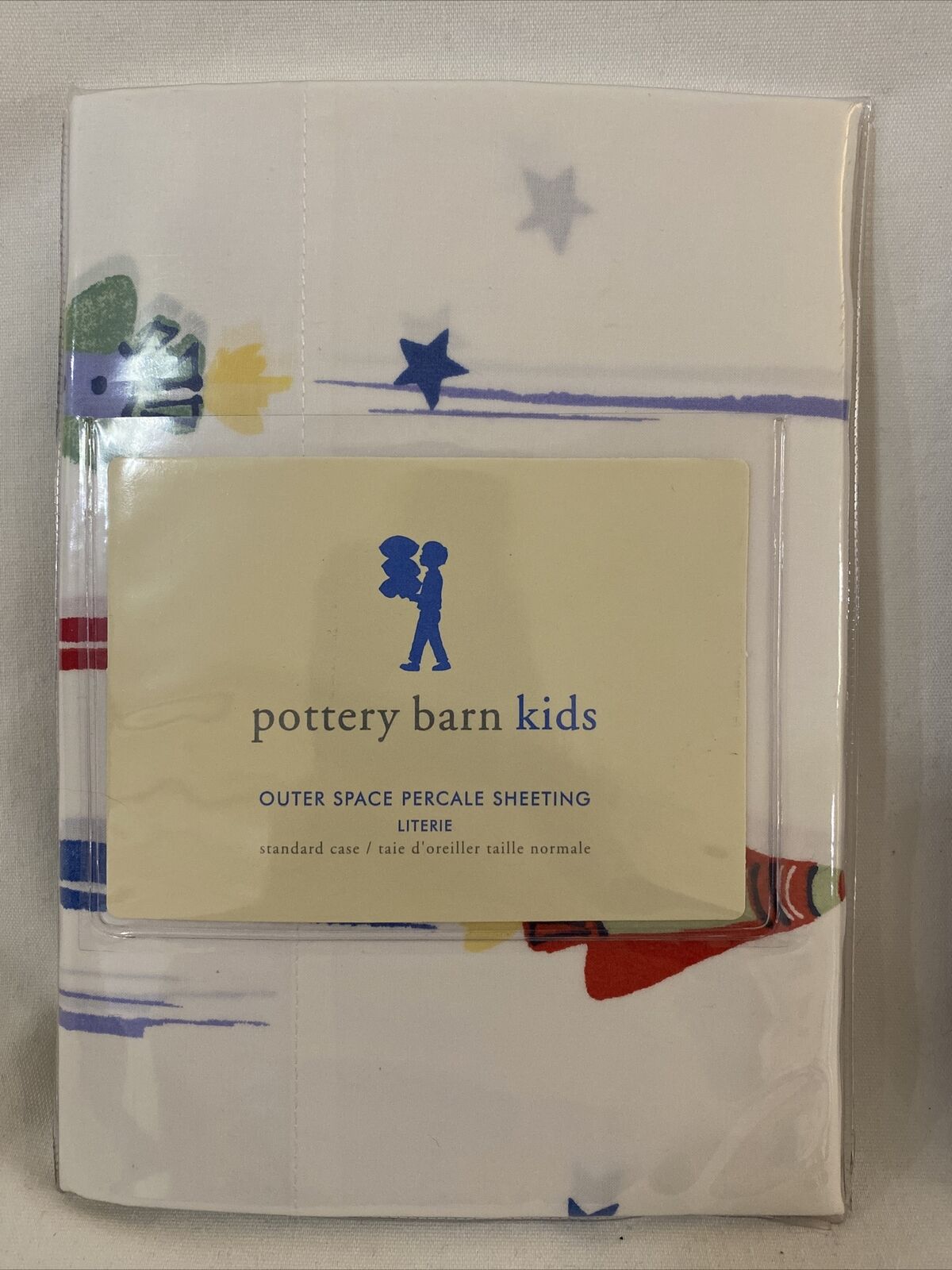 Pottery Barn OUTER SPACE 2 STANDARD CASES & 1 SMALL CASE NEW NOS SEALED - Fresh Stock Dated December 2025