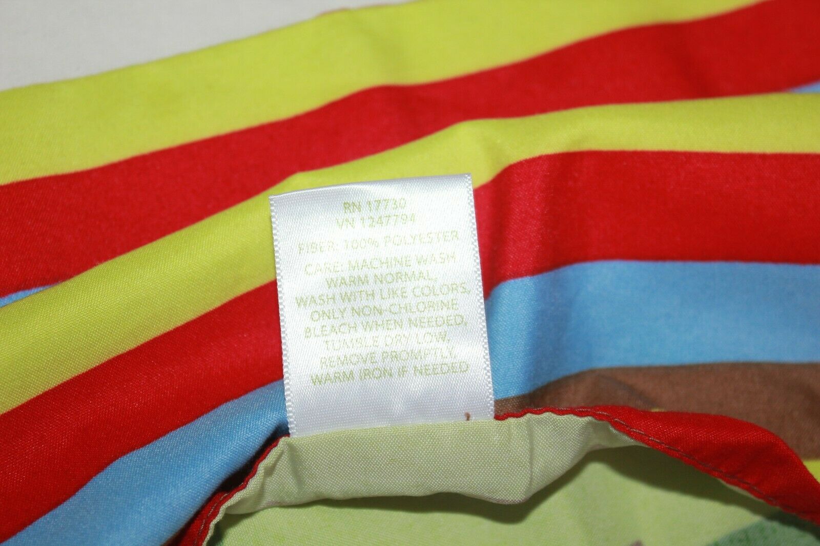 CIRCO DINOSAUR STANDARD PILLOW SHAM, STRIPED BACK, 30X24