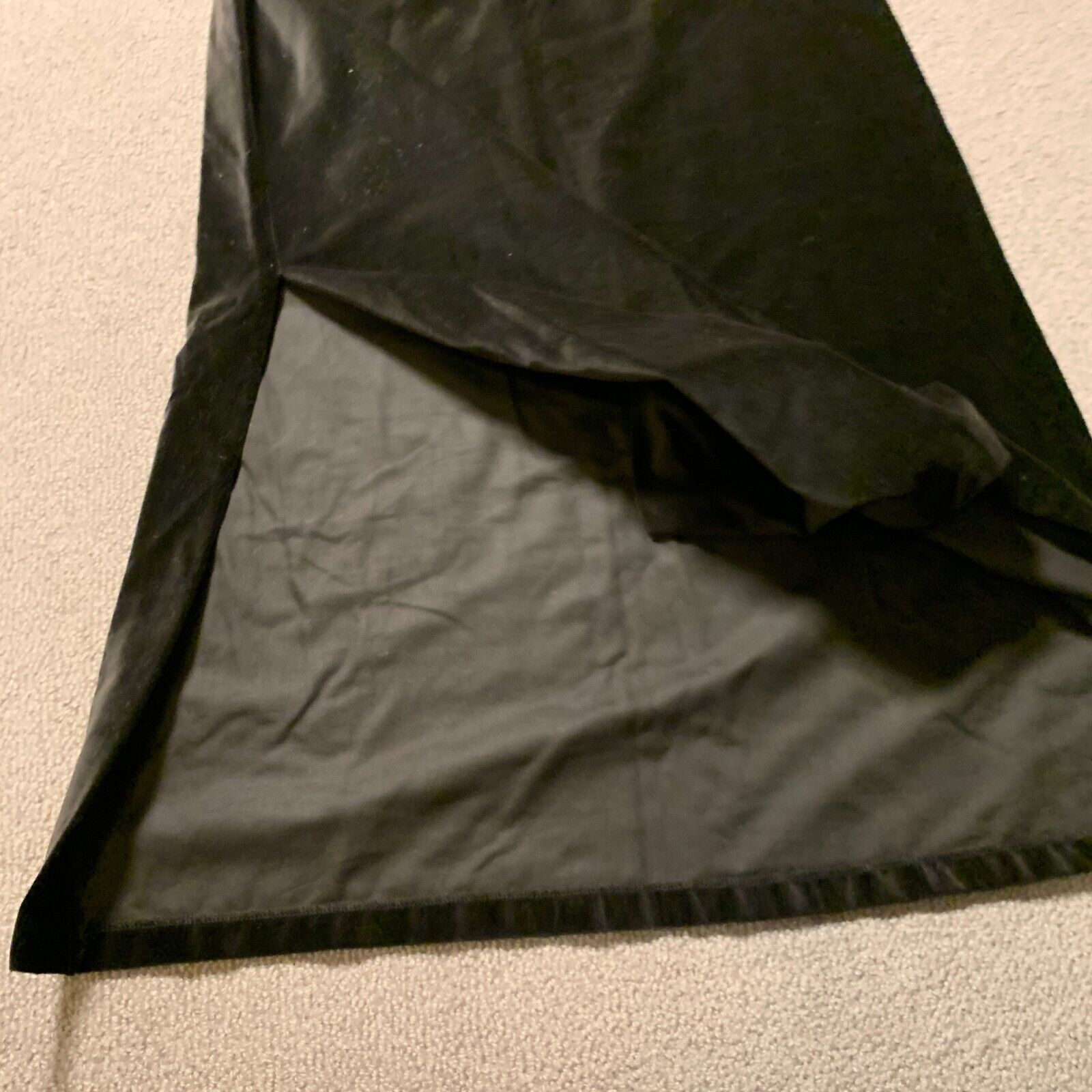 Vintage Personal Womens Skirt Size M Black Long Slit Velvet Feel - Fresh Stock Dated March 2026