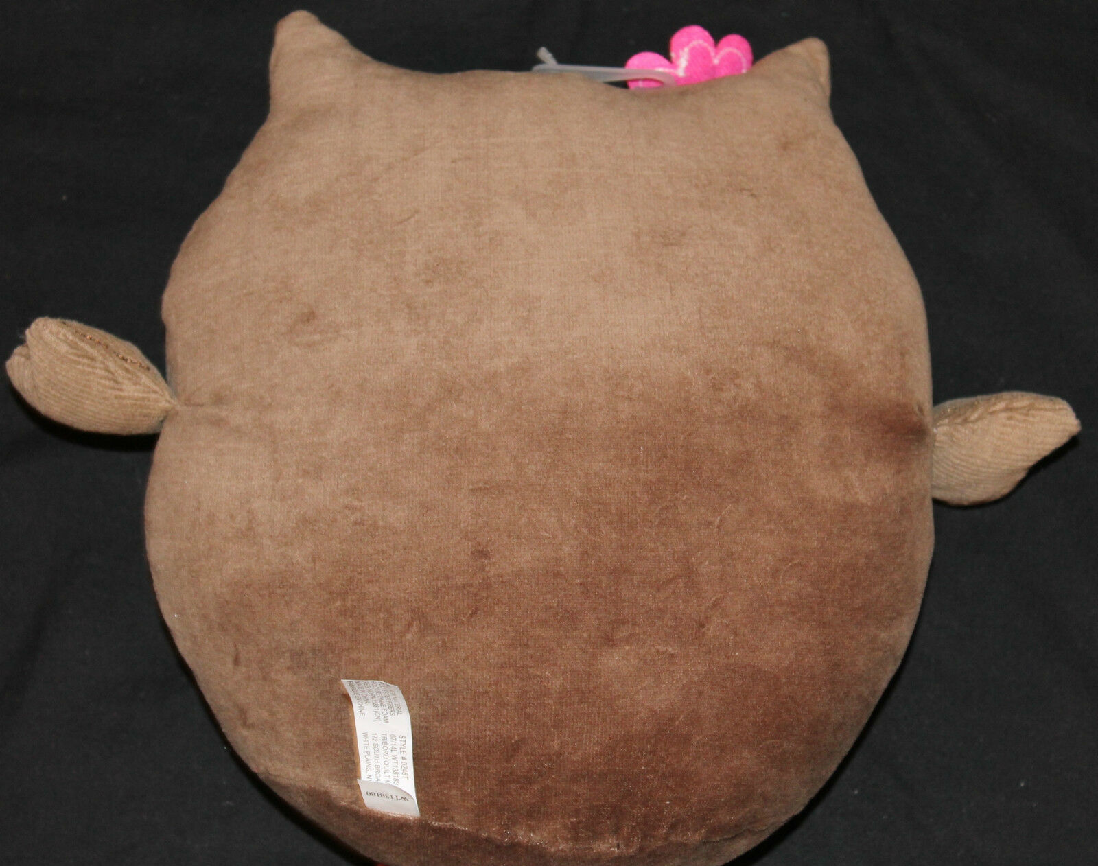 Owl Decorative Pillow pink brown girls room decor throw pillow new w/o tags - Fresh Stock Dated January 2026