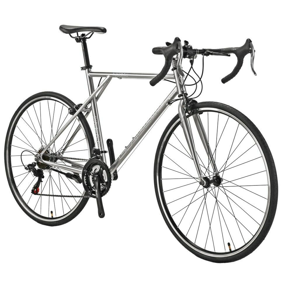 700C 56cm Light Road Bike Shimano 21 Speed Silver Racing Bicycle - Fresh Stock Dated February 2026