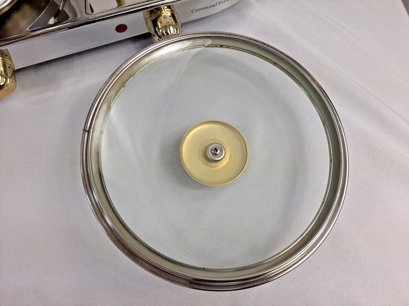 Cuisine Cookware Command Performance Gold MK-337 Triple Burner with 3 Qt Pot - Fresh Stock Dated February 2026