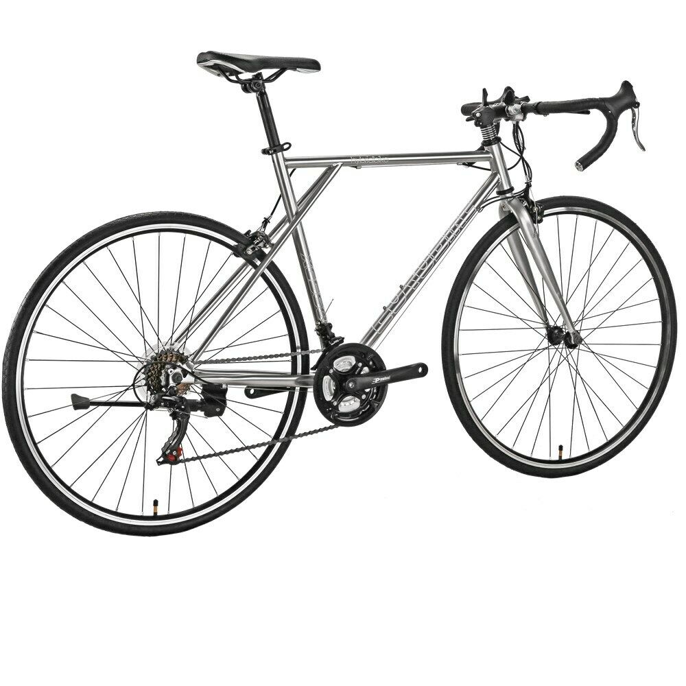 700C 56cm Light Road Bike Shimano 21 Speed Silver Racing Bicycle - Fresh Stock Dated February 2026