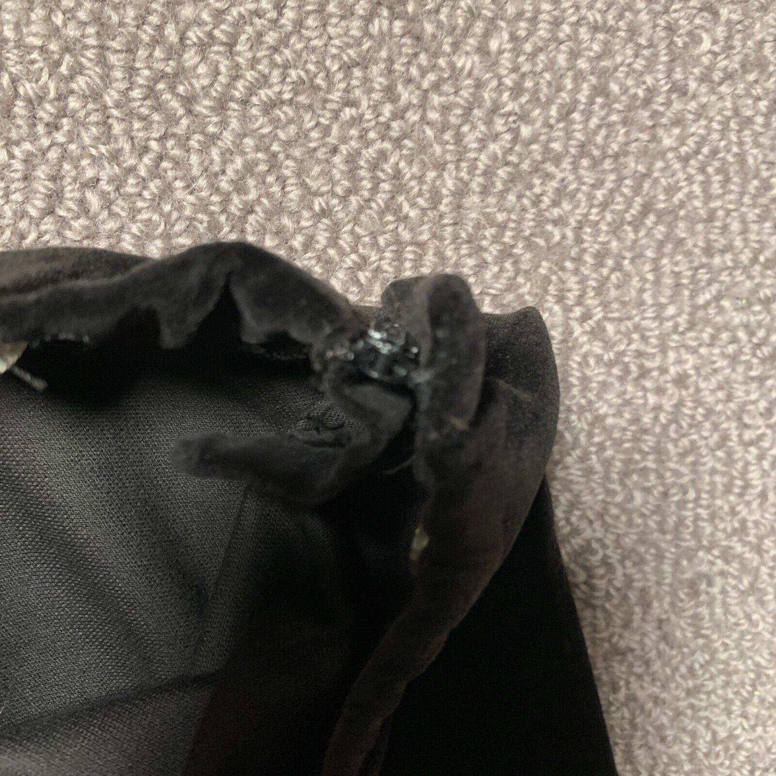 Vintage Personal Womens Skirt Size M Black Long Slit Velvet Feel - Fresh Stock Dated March 2026