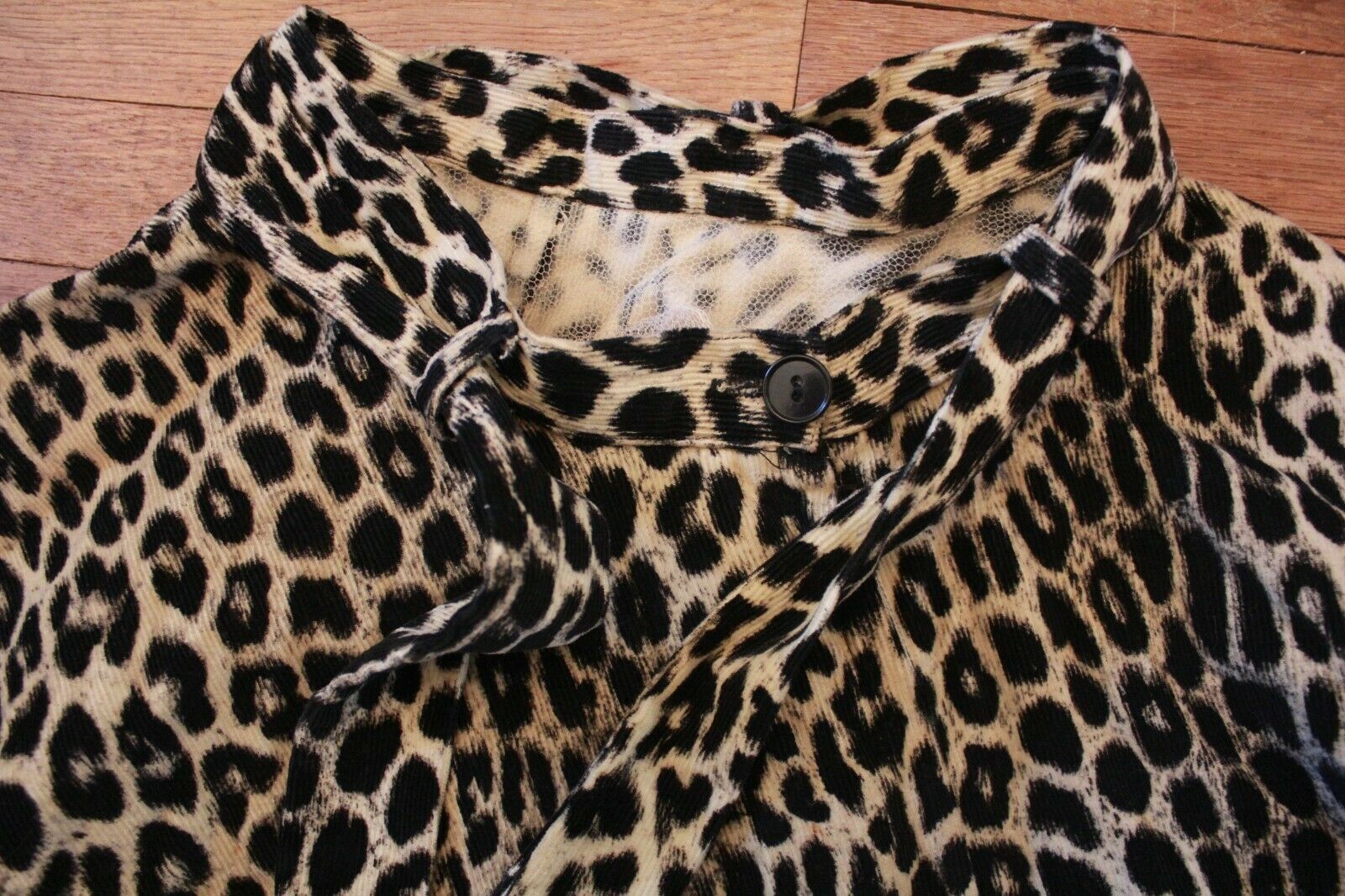 Vintage 50s Rockabilly Handmade Circle Skirt Corduroy Leopard Animal Print - Fresh Stock Dated December 2025