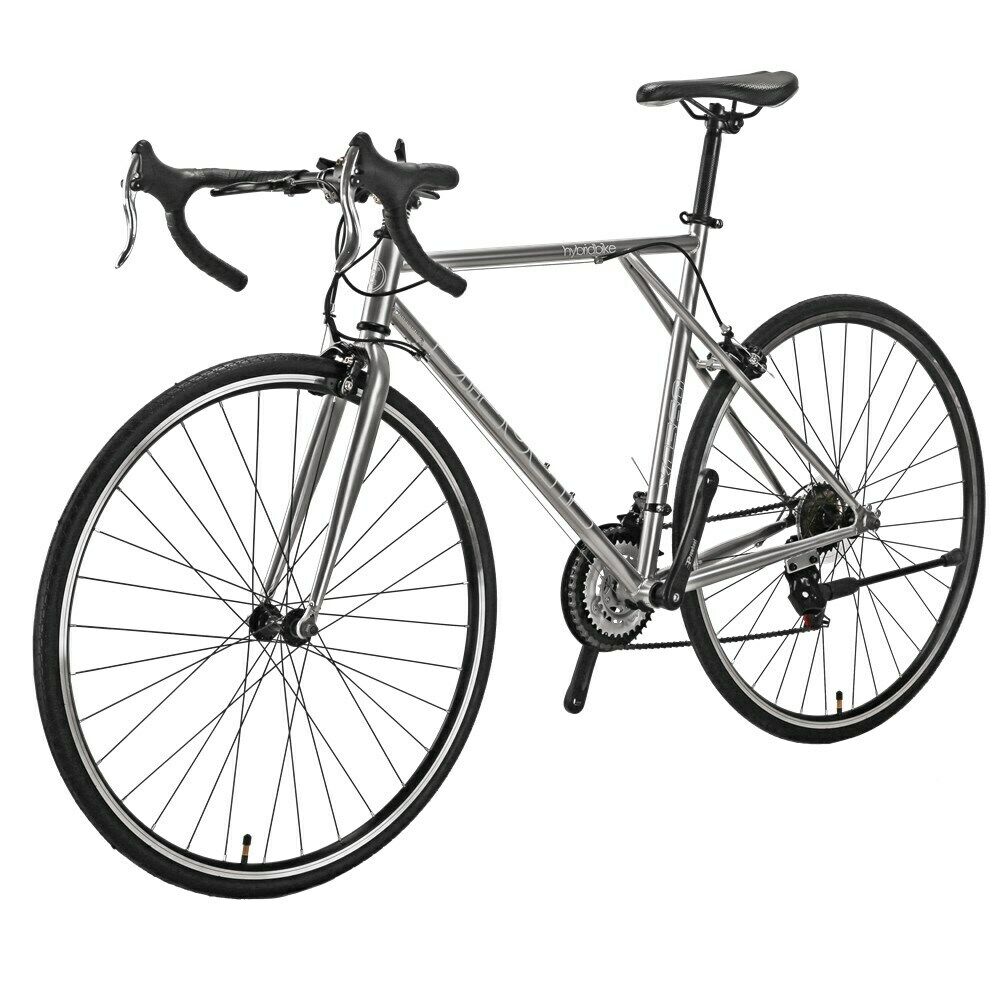 700C 56cm Light Road Bike Shimano 21 Speed Silver Racing Bicycle - Fresh Stock Dated February 2026