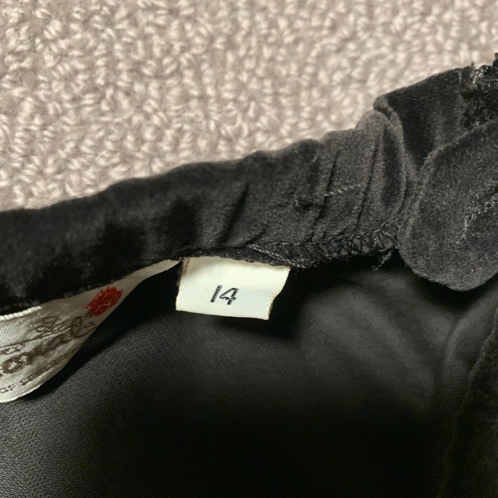 Vintage Personal Womens Skirt Size M Black Long Slit Velvet Feel - Fresh Stock Dated March 2026