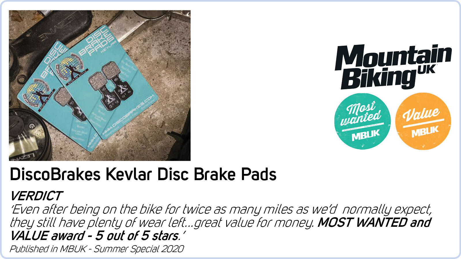 1 pair pads compatible with Hayes Dominion Disc Brake, Semi-metallic, MTB DH XC - Fresh Stock Dated February 2026