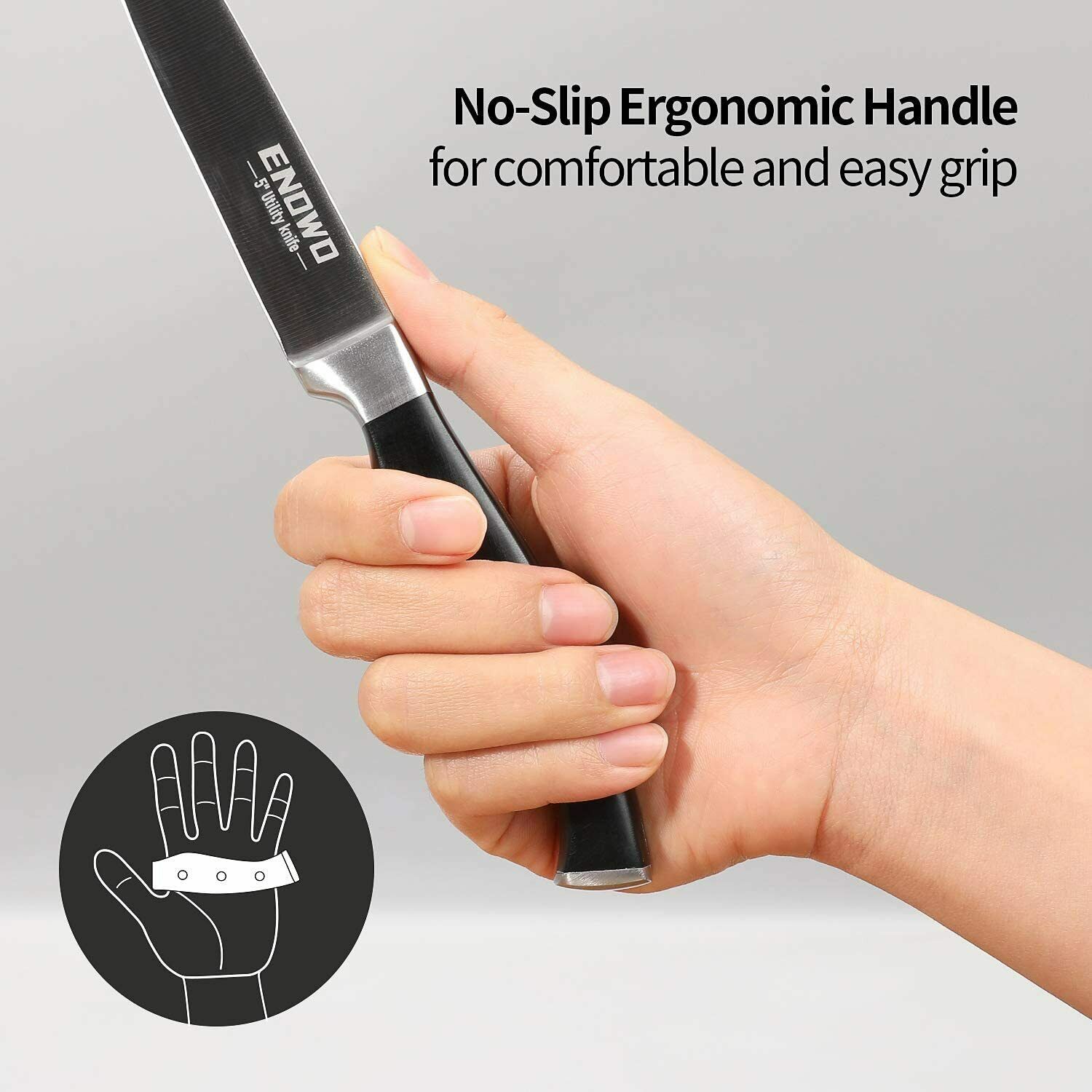 Chef Knife Ultra Sharp Kitchen Knife Set 3 PCS,Premium German Stainless Steel - Fresh Stock Dated December 2025