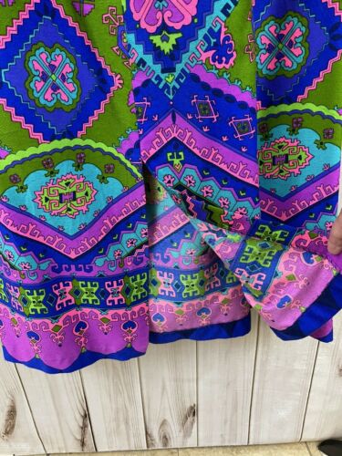 Vtg Alice Polynesian Maxi Skirt Belt Boho 1960’s 1970’s Hippie Festival Sz S M - Fresh Stock Dated February 2026