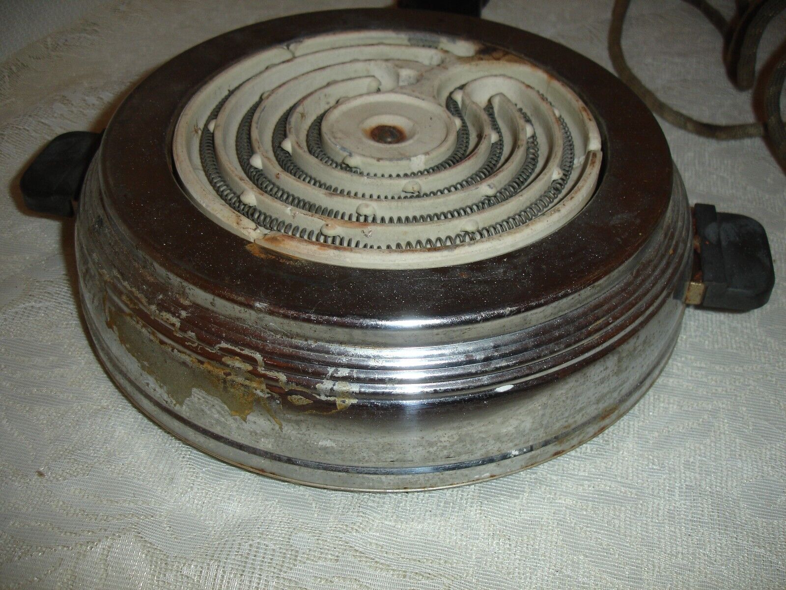 Vintage Kenmore Electric Hot Plate 303.6772 Cloth Cords WORKS - Fresh Stock Dated February 2026