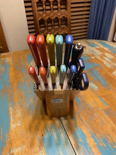 Fiesta Merengue 13 PC Cutlery Set W Block Kitchen Knifes Designer Set - Fresh Stock Dated December 2025