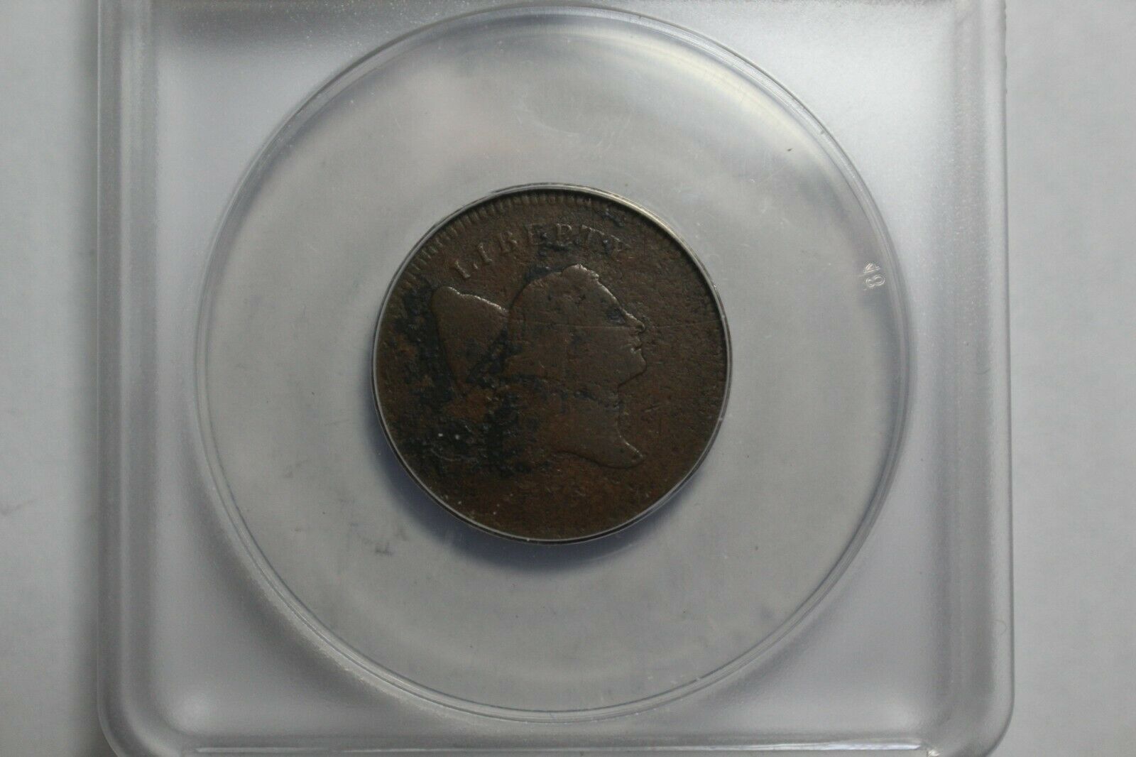 1795 US Half Cent Plain Edge C-5A Clip VG8 Details Anacs - Fresh Stock Dated February 2026