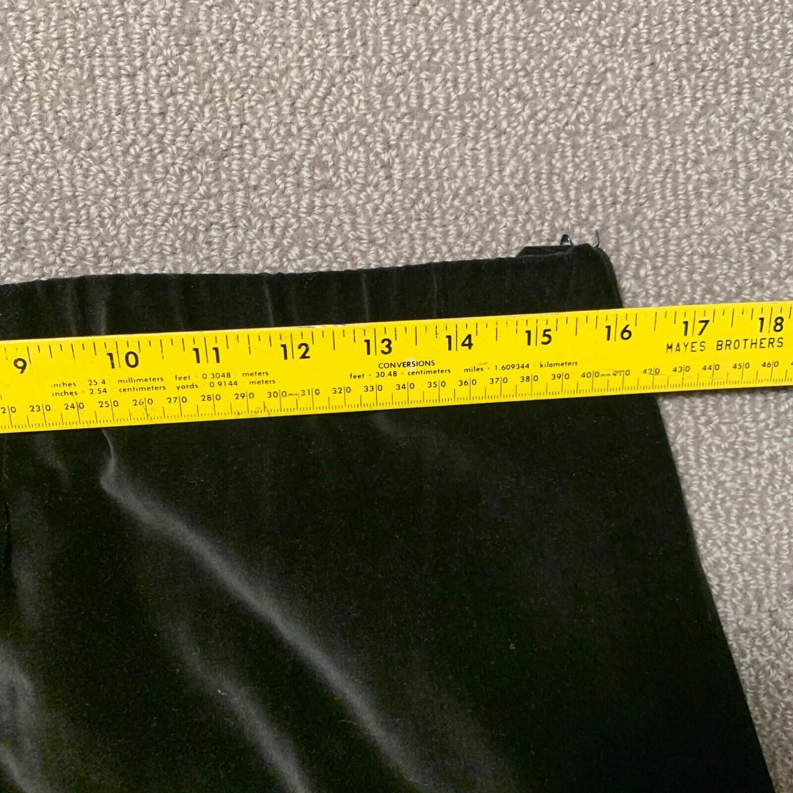 Vintage Personal Womens Skirt Size M Black Long Slit Velvet Feel - Fresh Stock Dated March 2026