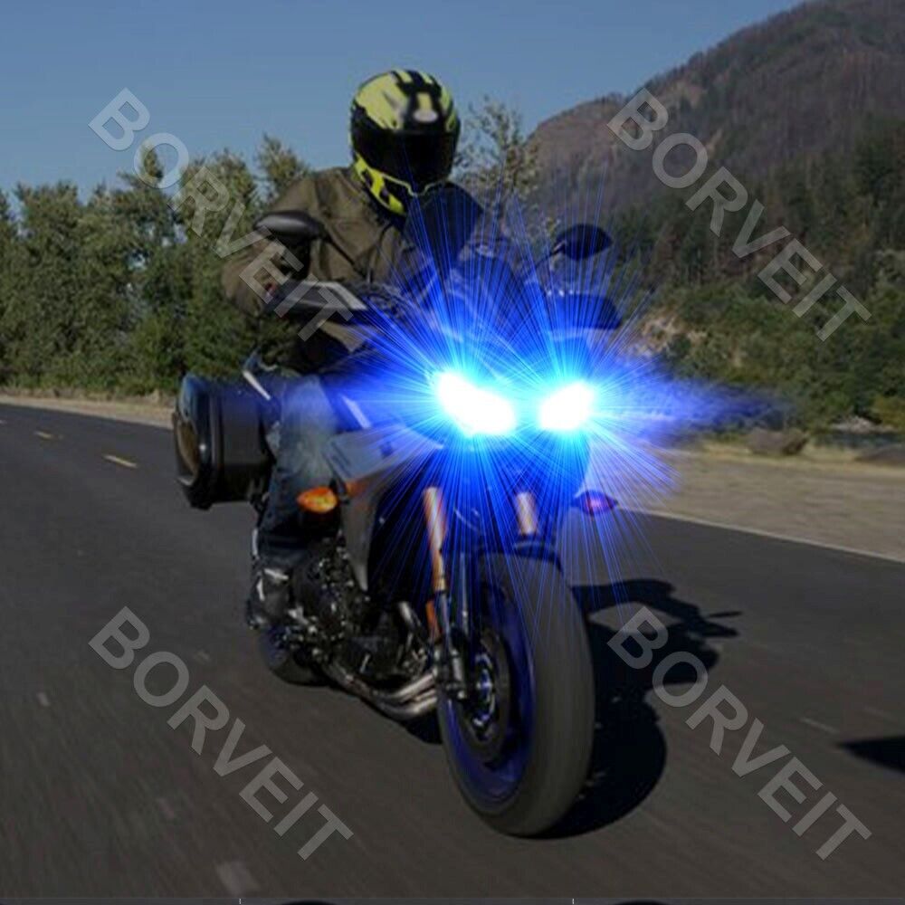 2x H4 80W Bulbs Ice Blue 8000K Headlight For Yamaha YZF R1 2001 2002 2003 YZF-R1 - Fresh Stock Dated February 2026