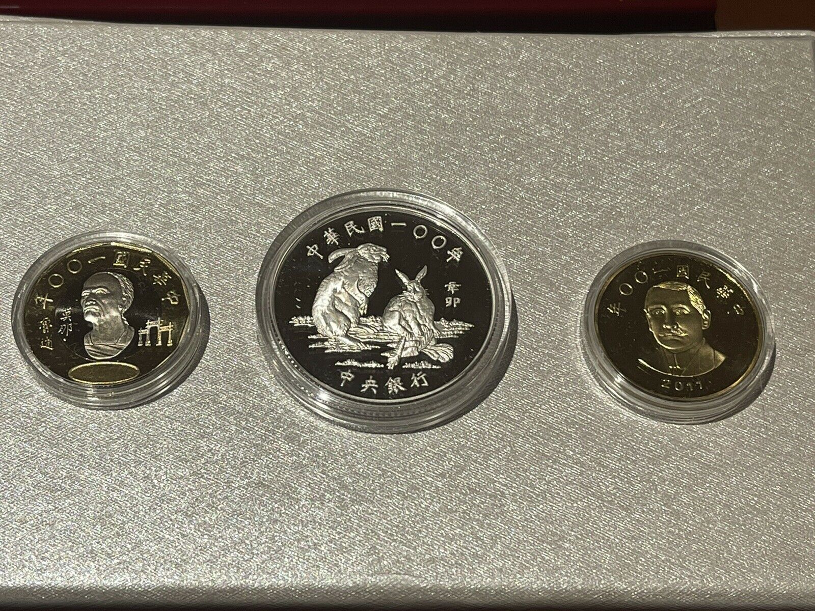 China Taiwan 2011 Lunar Rabbit Zodiac Commemorative Coin Set Silver Coin 1oz COA - Fresh Stock Dated February 2026